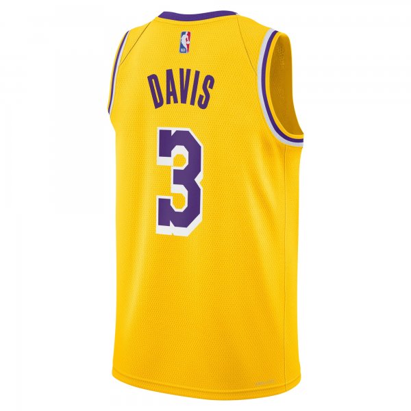 Youth Los Angeles Lakers Anthony Davis Nike Gold Swingman Jersey - Icon Edition