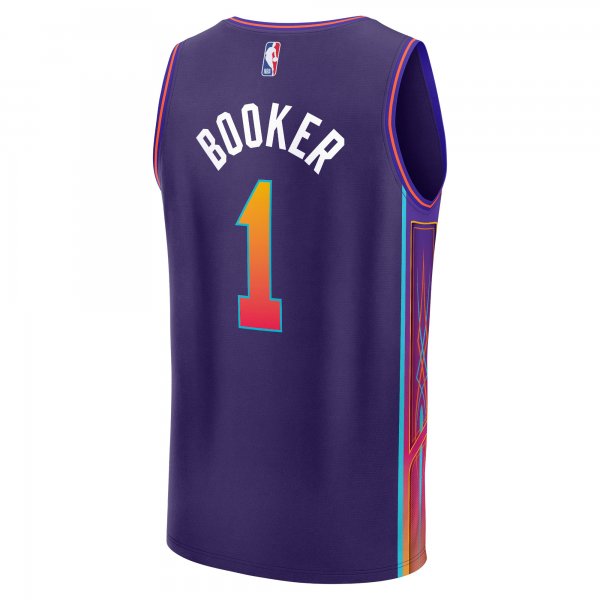 Men's Phoenix Suns Devin Booker Fanatics Purple Fast Break Jersey - City Edition