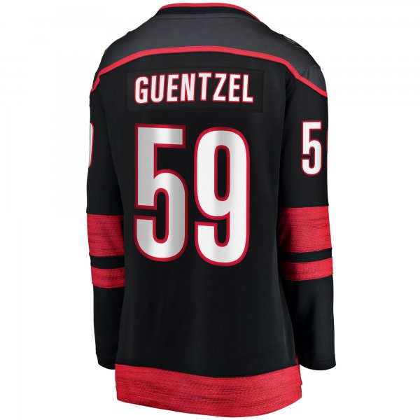 Women's Carolina Hurricanes Jake Guentzel Fanatics Black Home Breakaway Jersey