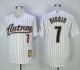 Houston Astros #7 Craig Biggio White Strip 2000 Turn Back The Clock Stitched MLB Jersey