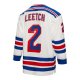 Men's New York Rangers Brian Leetch Mitchell & Ness White Alternate Captain Patch 1993/94 Blue Line Player Jersey