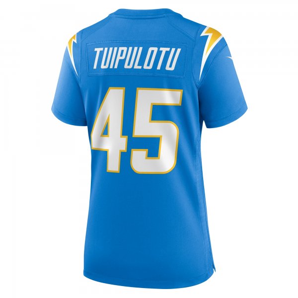 Women's Los Angeles Chargers Tuli Tuipulotu Nike Powder Blue Team Game Jersey