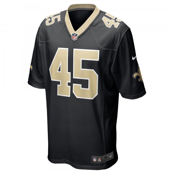 Men's New Orleans Saints Nephi Sewell Nike Black Game Player Jersey