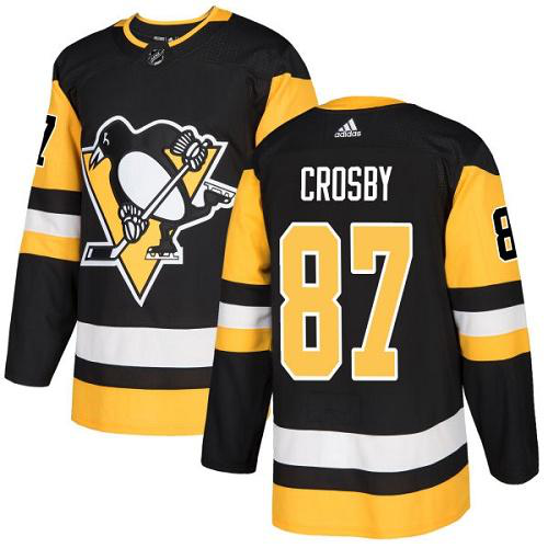 Adidas Pittsburgh Penguins #87 Sidney Crosby Black Home Stitched Youth NHL Jersey