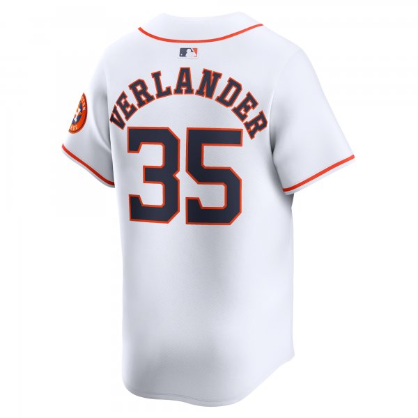 Men's Houston Astros Justin Verlander Nike White Home Limited Player Jersey