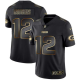 Men's Nike Carolina Panthers #12 Aaron Rodgers Black Gold Vapor Untouchable Limited NFL Jersey