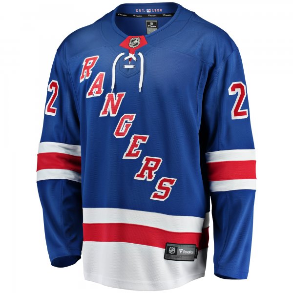 Men's New York Rangers Jonny Brodzinski Fanatics Blue Home Premier Breakaway Player Jersey