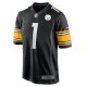 Men's Pittsburgh Steelers Number 1 Dad Nike Black Game Jersey