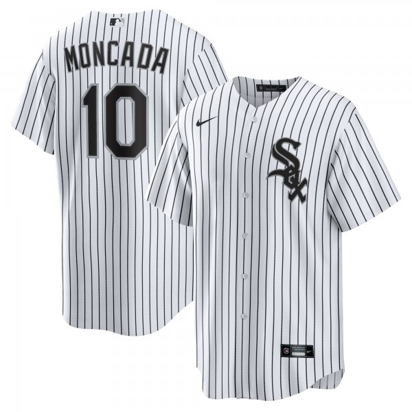 Men's Chicago White Sox Yoan Moncada Nike White Home Replica Player Name Jersey