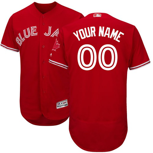 Toronto Blue Jays Red Flex Base Men's Customized MLB Jersey