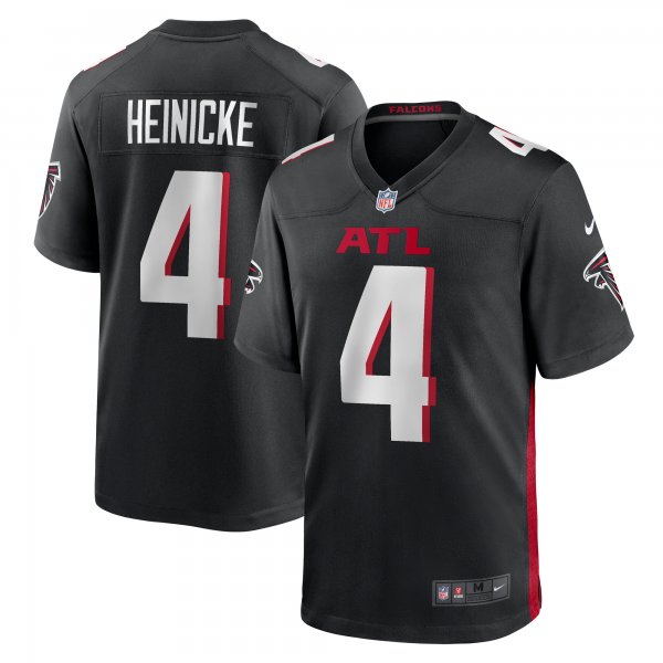 Men's Atlanta Falcons Taylor Heinicke Nike Black Game Player Jersey