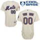 New York Mets Cream Men's Customized MLB Jersey