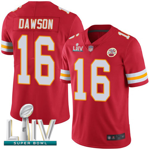 Kansas City Chiefs #16 Len Dawson Red Team Color Super Bowl LIV Bound Men's Stitched NFL Vapor Untouchable Limited Jersey