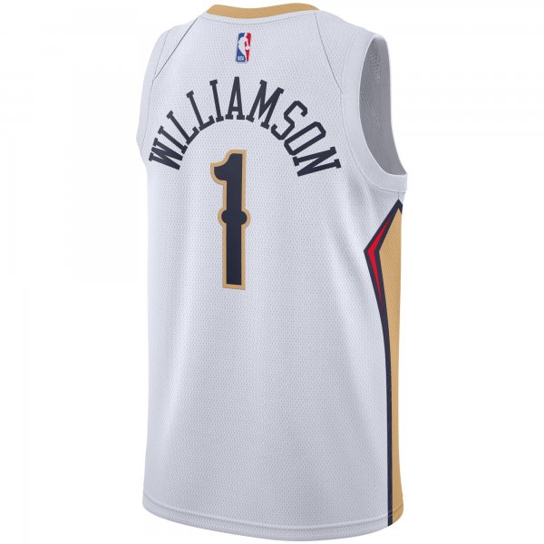 Men's New Orleans Pelicans Zion Williamson Nike White 2019/2020 Swingman Jersey - Association Edition