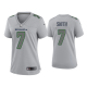 Women's Seattle Seahawks Geno Smith Gray Atmosphere Fashion Game Jersey