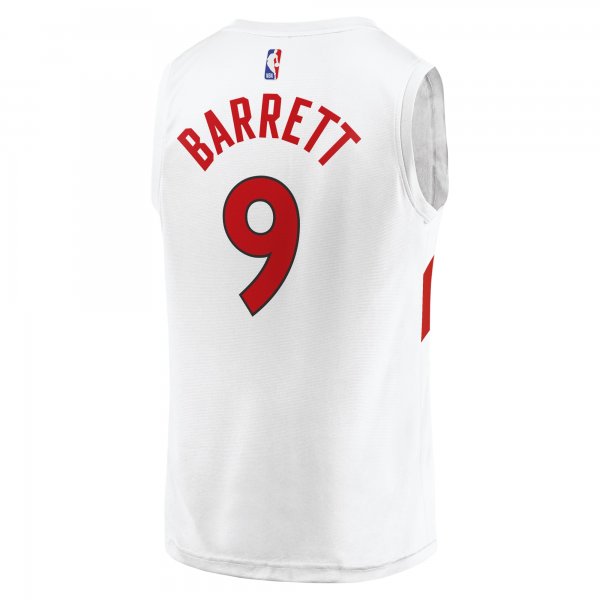 Men's Toronto Raptors RJ Barrett Fanatics White Fast Break Player Jersey - Association Edition