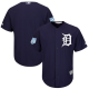 Men's Detroit Tigers Blank Majestic Navy 2019 Spring Training Cool Base Team MLB Jersey