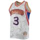 Men's Philadelphia 76ers Allen Iverson Mitchell & Ness White Hardwood Classics 1996/97 Lunar New Year Swingman Jersey