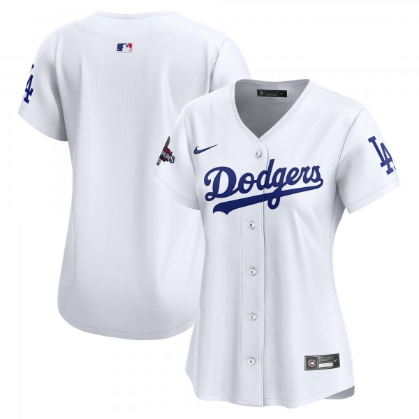 Women's Los Angeles Dodgers Nike White 2024 World Series Champions Home Limited Jersey