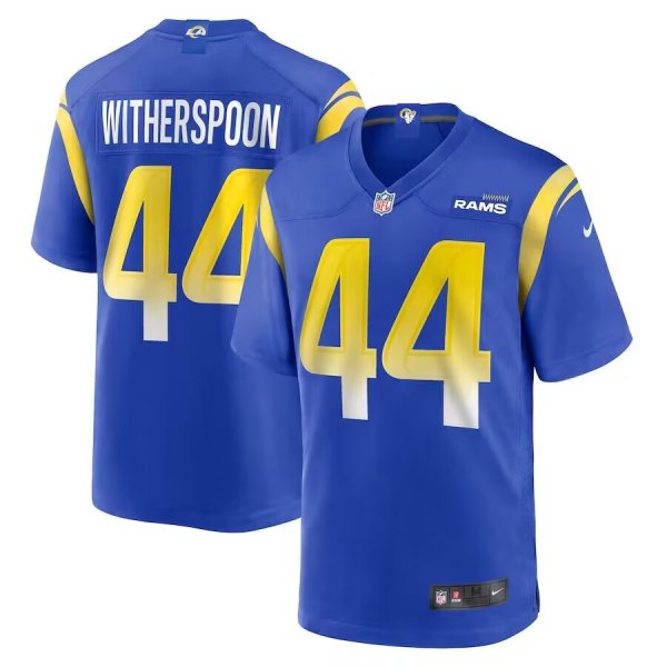 Men's Nike #44 Ahkello Witherspoon Royal Los Angeles Rams Game Jersey