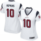 Nike Houston Texans #10 DeAndre Hopkins White Color Women's Stitched NFL Elite Jersey