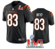 Men's Cincinnati Bengals #83 Tyler Boyd Black 2022 Super Bowl LVI Vapor Limited Stitched Jersey