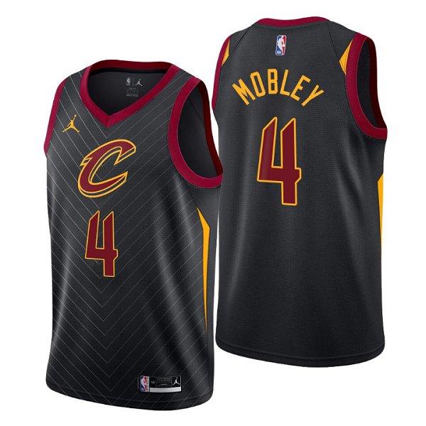 Men's Cleveland Cavaliers #4 Evan Mobley Black NBA Swingman Statement Edition Jersey