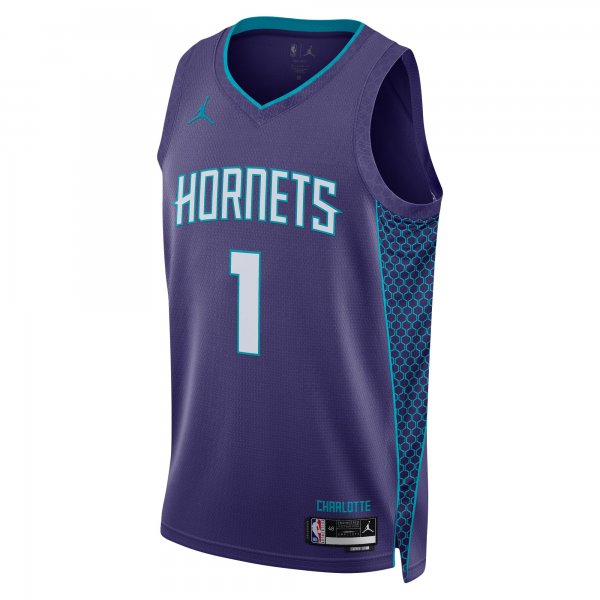 Unisex Charlotte Hornets LaMelo Ball Jordan Brand Purple Swingman Jersey - Statement Edition