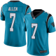 Carolina Panthers #7 Kyle Allen Blue Men's Stitched NFL Limited Rush Jersey