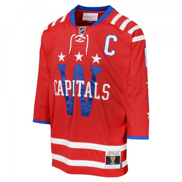 Youth Washington Capitals Alexander Ovechkin Mitchell & Ness Red 2015 Blue Line Player Jersey