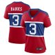 Women's New York Giants #3 Deonte Banks Nike Century Red Alternate Player Game Jersey