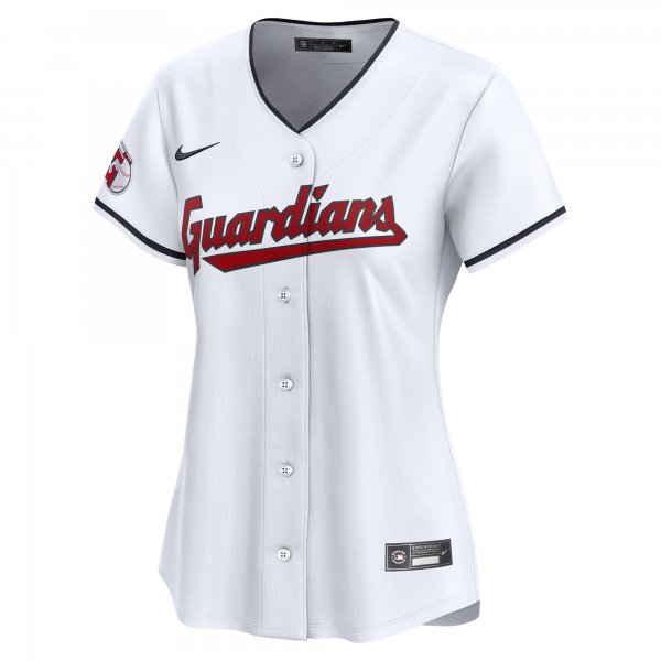 Women's Cleveland Guardians Nike White #1 Mom Home Limited Jersey