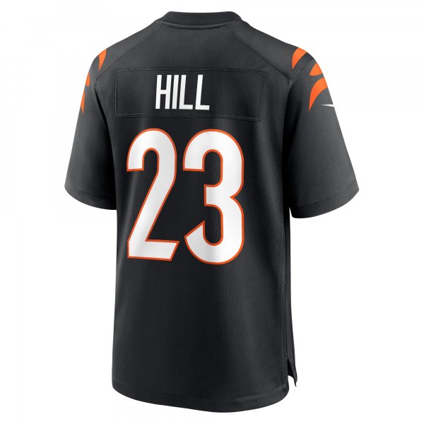 Men's Cincinnati Bengals Daxton Hill Nike Black Player Game Jersey