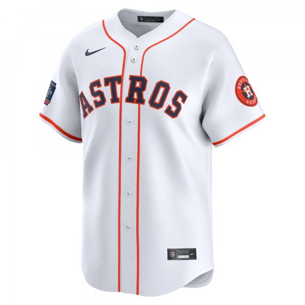 Men's Houston Astros  Nike White 2024 MLB World Tour Mexico City Series Home Limited Jersey