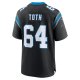 Men's Carolina Panthers Brett Toth Nike  Black  Game Jersey