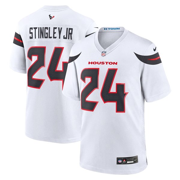 Men's Houston Texans #24 Derek Stingley Jr.Nike White Limited Jersey