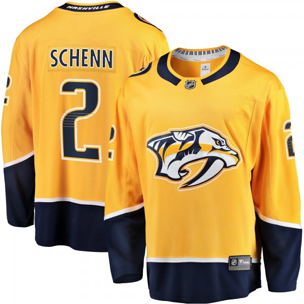 Men's Nashville Predators Luke Schenn Fanatics Gold Home Breakaway Jersey