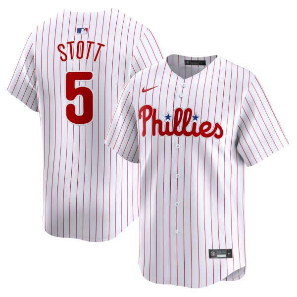 Men's Philadelphia Phillies #5 Bryson Stott Nike White Home Limited Player Jersey