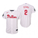 Youth Philadelphia Phillies Jean Segura White 2022 World Series Cool Base Jersey