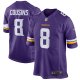 Youth Minnesota Vikings Kirk Cousins Nike Purple Game Jersey