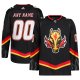 Men's Calgary Flames  adidas Black Alternate  Primegreen Custom Jersey