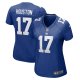 Women's New York Giants Dennis Houston Nike  Royal Team Game Jersey