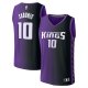 Men's Sacramento Kings #10 Domantas Sabonis Purple 2023/24 Fast Break Replica Statement Edition Jersey