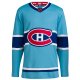 Men's Montreal Canadiens adidas Light Blue Reverse Retro 2.0 Blank Jersey