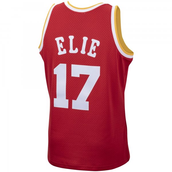 Men's Houston Rockets Mario Elie Mitchell & Ness Red 1993/94 Hardwood Classics Swingman Jersey