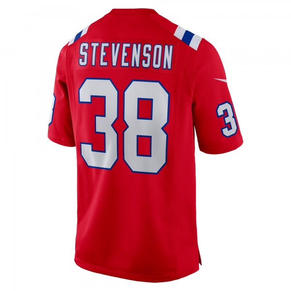 Men's New England Patriots Rhamondre Stevenson Nike Red Alternate Game Player Jersey