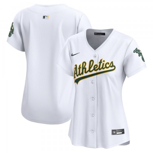 Women's Oakland Athletics Nike White Home Limited Jersey