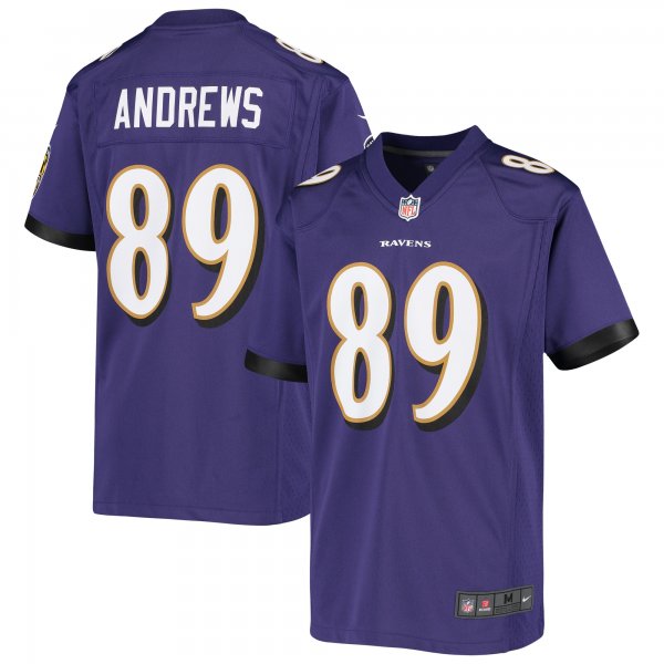 Youth Baltimore Ravens Mark Andrews Nike Purple Game Jersey