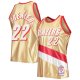 Men's Portland Trail Blazers Clyde Drexler Gold Mitchell & Ness 75th Anniversary 1991/92 Hardwood Classics Swingman Jersey