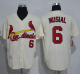 Mitchell And Ness 1963 St. Louis Cardinals #6 Stan Musial Cream Throwback Stitched MLB Jersey